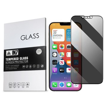 IN7 APPLE iPhone 13/13 Pro (6.1吋) 防窺3D滿版9H鋼化玻璃保護貼 疏油疏水 鋼化膜-黑色
