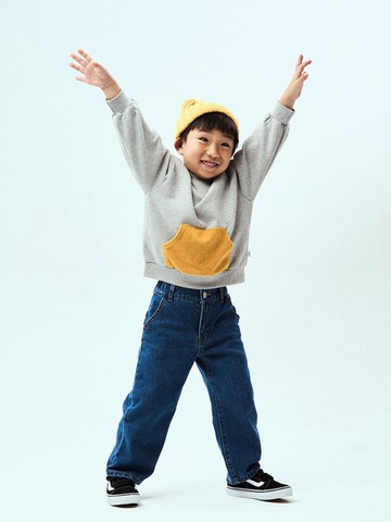 Cotton Terry Pocket Sweatshirt