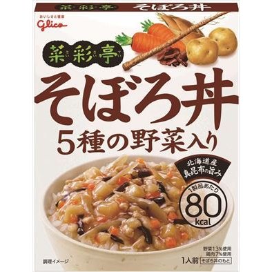 送料無料 江崎グリコ 菜彩亭 そぼろ丼 140g×10個