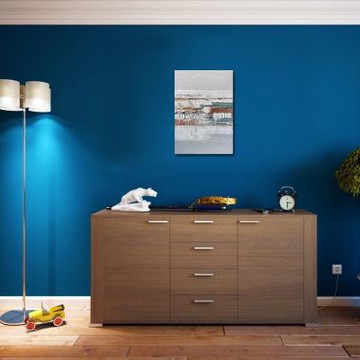 御畫房 當代國家級展覽畫家 抽象系列手繪油畫70×100cm(DB-129)