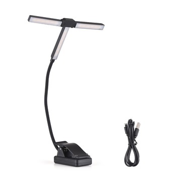 Winn 樂譜燈帶夾 T 形可折疊燈 51 LED 燈珠 4 色溫 12 亮度調節護眼可充電檯燈適用於鋼琴樂譜 Gu