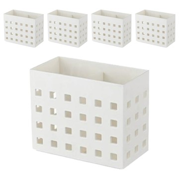 理享家 日式磁吸冰箱收納置物架 12.5 x 10.2 x 7.3cm  白色  5個