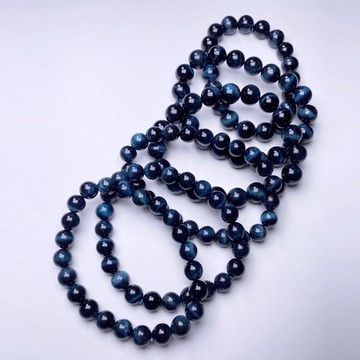 【肯爸水晶嚴選】天然南非藍虎眼元珠手珠