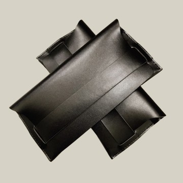 現貨-黑色手工軟包太陽鏡眼鏡盒墨鏡軟包 眼鏡袋 眼鏡盒