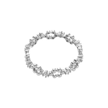 [純銀] 甜蜜花圈戒指 / 2色 / 2 size / Sweet Floral Wreath Ring