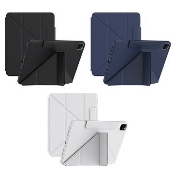 YUNMI iPad Air7/Air6/Air5/Air4 11吋 通用款 搭扣系列磁吸感應保護殼 保護套 帶筆槽 Y折支架平板皮套