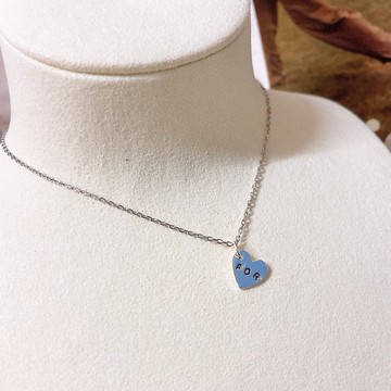 客製化訂製刻字 925純銀愛心銀項鍊 手工深刻英文數字圖案