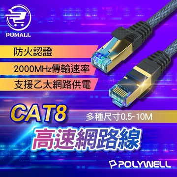 【在台🇹🇼超高頻寬】CAT 8 網路線 cat6 0.5米 1米 2米 3米 5米 10米 40Gbps RJ45