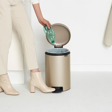 Brabantia NEWICON環保垃圾桶-12L-香檳金