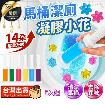 生活居家好幫手 【去除異味-5入組】馬桶潔廁凝膠 廁所芳香劑 TNCG42