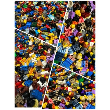 10隻人偶 【台中翔智積木】LEGO 樂高 城市 人偶補充 隨機人偶 頭 身體 腳 各一 無配件