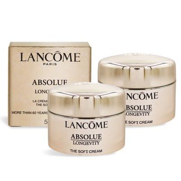 LANCOME 蘭蔻 絕對完美永生玫瑰逆齡乳霜5mlX2-公司貨
