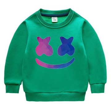 2025秋冬季純色跨境兒童衛衣洋氣新款中大童加絨加厚保暖冬裝上衣