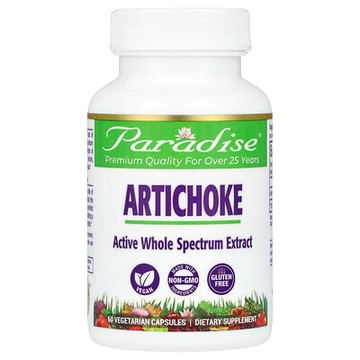 Paradise Herbs, 洋薊，60 粒素食膠囊（每粒 250 毫克）