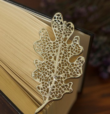 -古董SARAH COV銀色縷空大葉片別針胸針 B1337