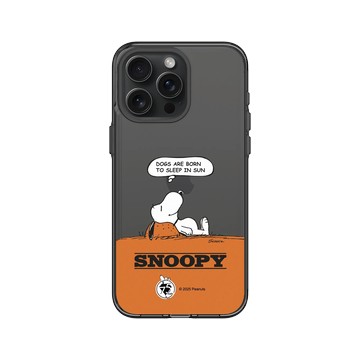 iPhone 15 Pro Max Clear 酷墨灰 - 史努比 Snoopy 75th Anniversary - 75週年-休息一下