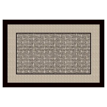 Kyhome 簡約防滑入門地墊/可裁剪玄關地毯/腳踏墊/耐髒門墊  淺墨  1個  80 x 50cm