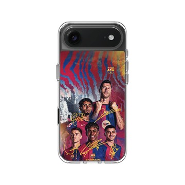 iPhone Air Clear Case（相機按鈕） 透明 - FC Barcelona - Team 1 Signature Edition