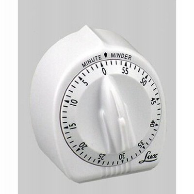 Lux Minute Minder タイマー メカニカル ホワイト 60分 並行輸入