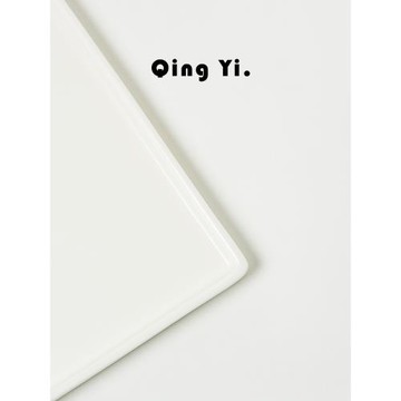 Qing Yi.丨陶瓷干泡長方盤壽司盤子甜品碟子創意茶點盤茶水杯托盤