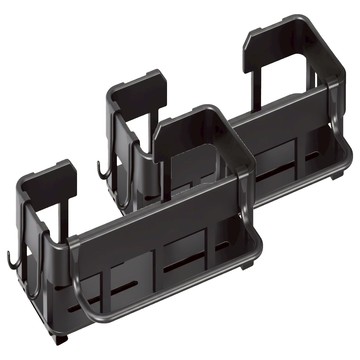 小麥購物 水槽置物架 帶桿款 附桿子 + 掛勾 C561  黑色  2個