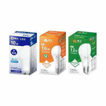 舞光 10W 12W 16W LED燈泡 台灣CNS認證 無藍光 E27燈座 燈泡 燈球 省電 環保節能