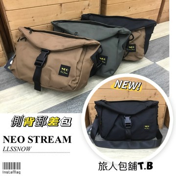 (現貨) 韓國品牌 Neo Stream 潮流休閒側背包 郵差包 斜背包 男生包包 尼龍側背包 男用包 男生包包