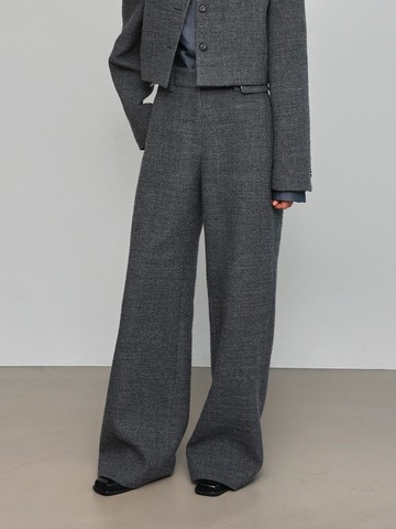 No tuck Semi-cocoon Pants _ Grey