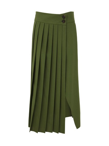 Journey W`s Long Folded Skirt Light Wool Polyester -