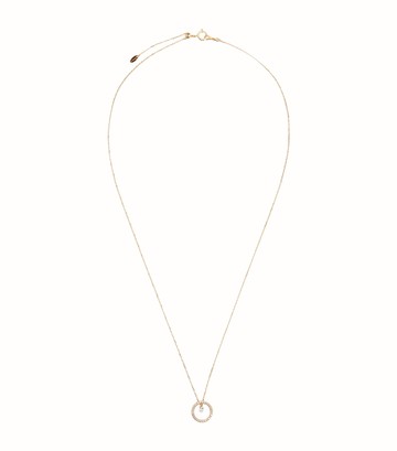 Persée Yellow Gold and Diamond Commic Strip Necklace