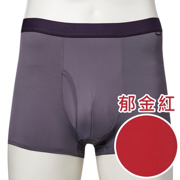 SOLIS 森林王子系列 M-XXL 素面 前檔開口 合身 四角 男褲 (郁金紅)