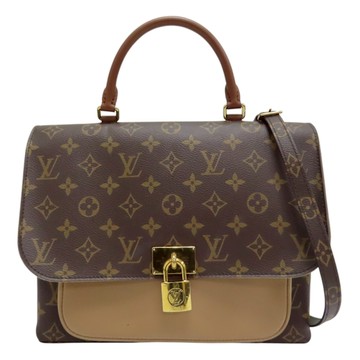 【二手名牌BRAND OFF】LOUIS VUITTON LV 路易威登 棕色 原花 帆布 Marignan 兩用包 M44257