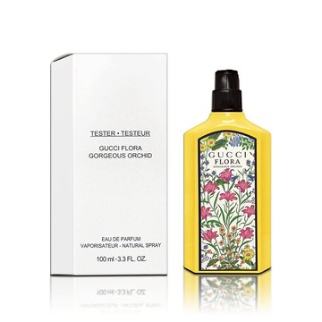 【GUCCI】Flora Gorgeous Orchid 華麗蘭花之約女性淡香精 (100ML) 環保蓋 TESTER 環保包裝