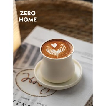 ZERO-HOME ins風陶瓷combo咖啡杯 咖啡店出品杯 拿鐵杯精致拉花杯