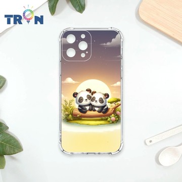 TRON IPhone 12 PRO 可愛萌熊貓 四角防摔 軟殼 手機殼