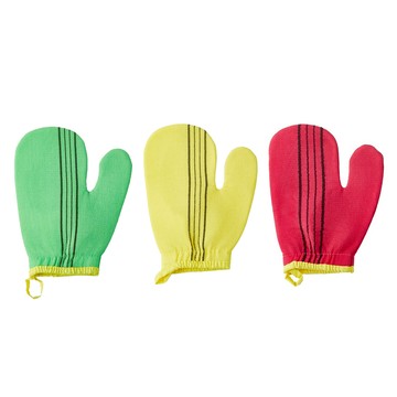 comet Home 搓澡手套  綠色，黃色，紅色  1組  3個裝