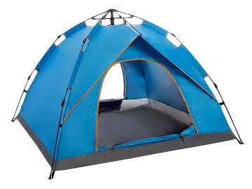 【啾愛你】全自動快速搭建2-3人帳篷-藍色
