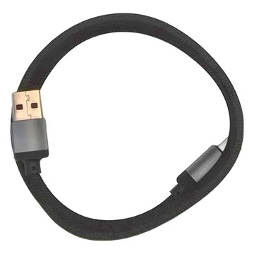 Magtame USB-A-Type-C 磁性快收納充電傳輸線 鋁殼圓線款  1.5m  黑色  1條