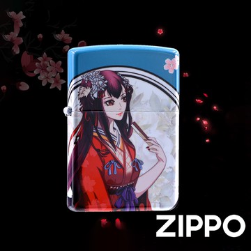 ZIPPO 動漫設計-國色天香防風打火機 特別設計 現貨 限量 禮物 送禮 客製化 終身保固