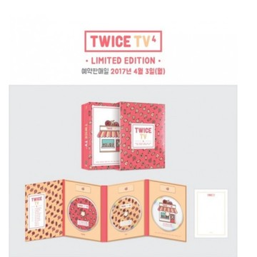 韓居🇰🇷 TWICE TV4   產品內容:3DVD+72頁寫真+寫真卡一張  寫真書