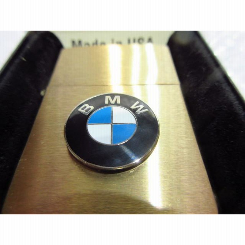 BMW Zippo/真鍮製ジッポライター・ゴールド スタンダード・エンブレム