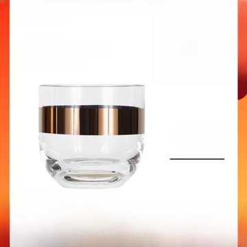 【清倉】英國TomDixon進口Tank輕奢鍍銅玻璃酒吧家用威士忌酒杯