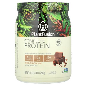 PlantFusion, 完全蛋白質，濃巧克力，1 磅（450 克）