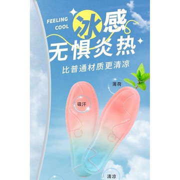 ☀️臺灣出貨☀️冰涼除臭鞋墊男女清涼吸汗透氣防滑光腳夏季草本鞋墊一次除臭鞋墊 LYB4