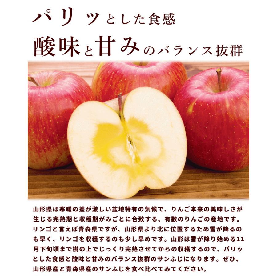 りんご サンふじ 山形県 東根市 蜜入りサンふじ 秀品 5kg 13〜18個 12月上旬頃から発送 ギフト 送料込