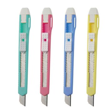 【SDI 手牌】精美型 手動鎖定 小 美工刀 顏色隨機 /支 0411D