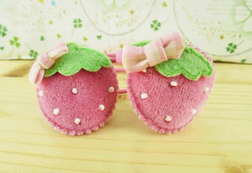 【震撼精品百貨】草莓_Strawberry~2入髮束-粉*06299