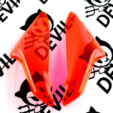 惡魔 騎士精品 EPIC 前燈眉貼片式 小燈 日行燈 貼片 燈殼貼片 三代勁戰 勁戰三代 三代戰 3代勁戰 螢光粉紅