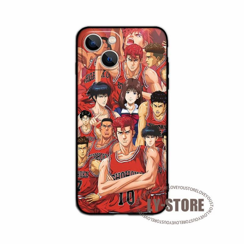 70絵柄 SLAM DUNK スラムダンク iPhone用ケース ガラス TPU 流川楓 ...