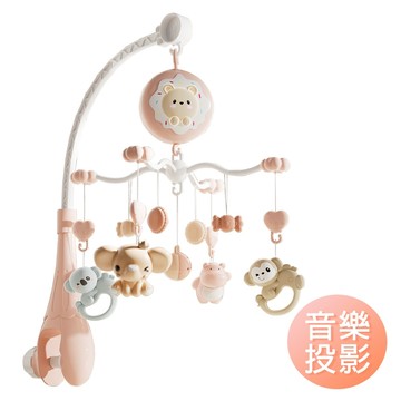 音樂旋轉夜光床鈴 可拆卸手搖鈴 夜燈投影音樂鈴 床鈴 音樂鈴-雪倫小舖